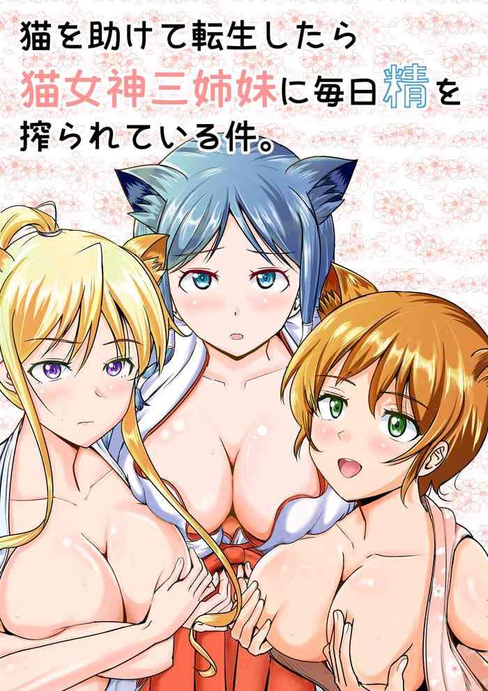 neko otasukete tensei shitara neko megami sanshimai ni mainichi sei o shiborarete iru ken cover